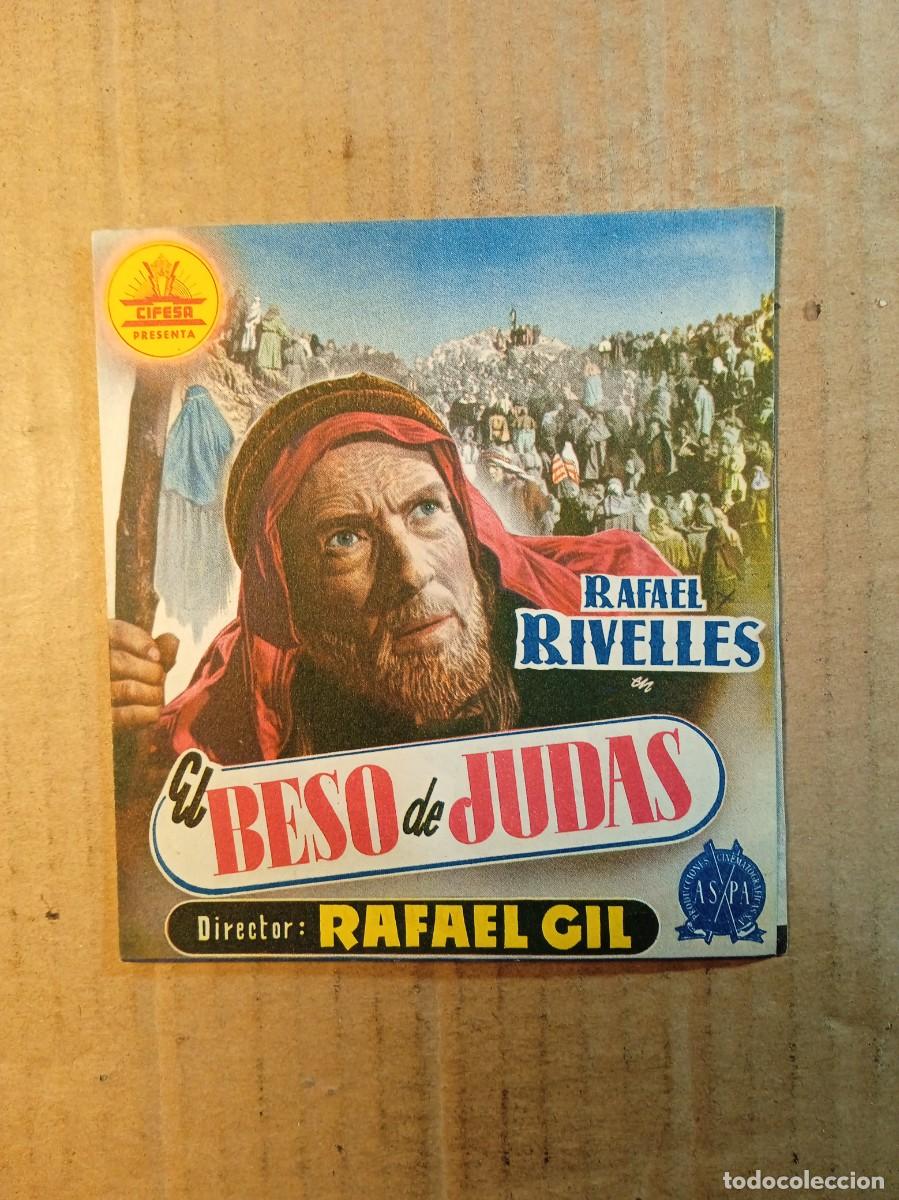  Flyers Publicitaires de films Anciens: FOLLETO DE MANO DOBLE DE LA PEL&Iacute;CULA EL BESO DE JUDAS