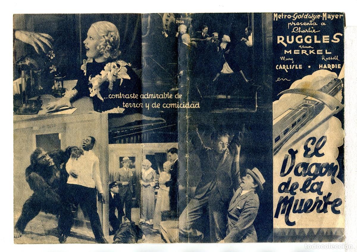Cine: EL VAG&Oacute;N DE LA MUERTE, con Charlie Ruggles.