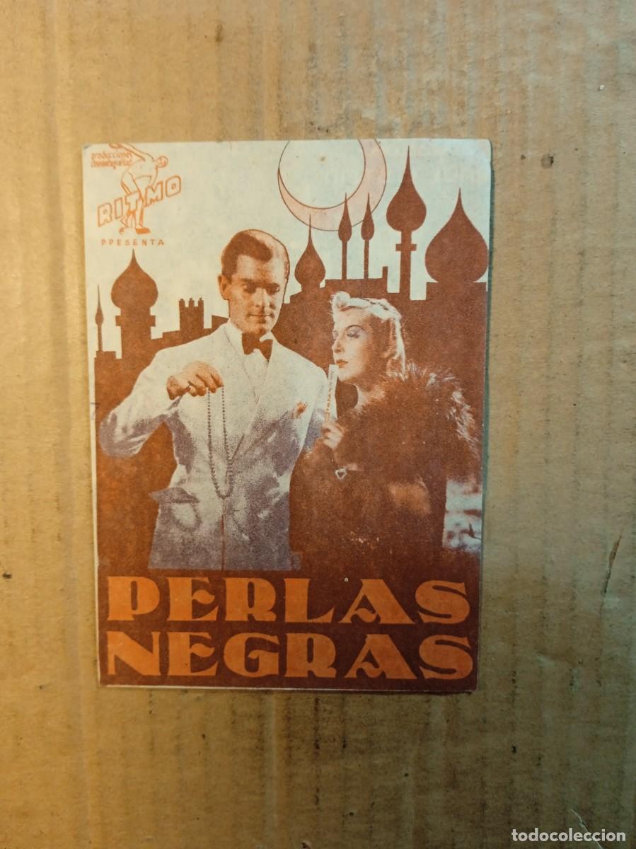  Foglietti di film di film antichi di cinema: FOLLETO DE MANO DOBLE DE LA PEL&Iacute;CULA PERLAS NEGRAS