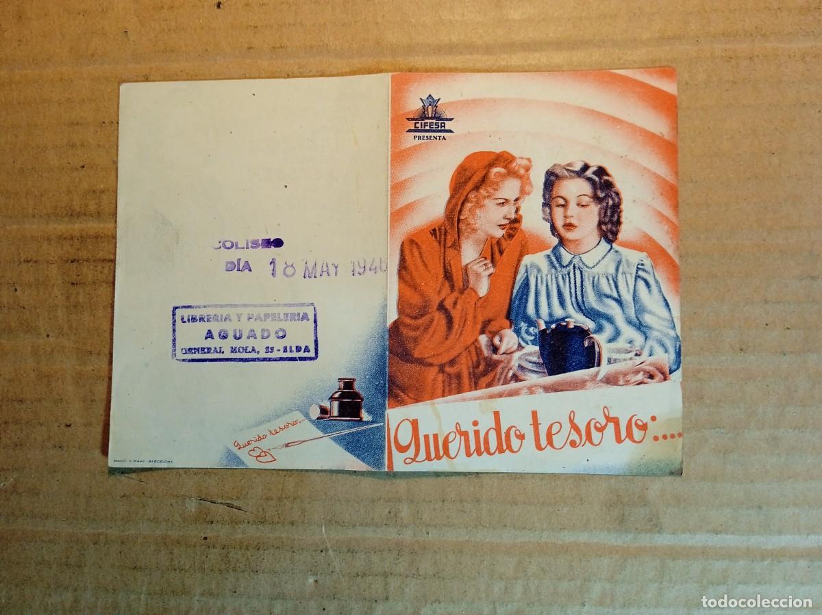 Cine: FOLLETO DE MANO DOBLE DE LA PEL&Iacute;CULA QUERIDO TESORO... - Foto 3