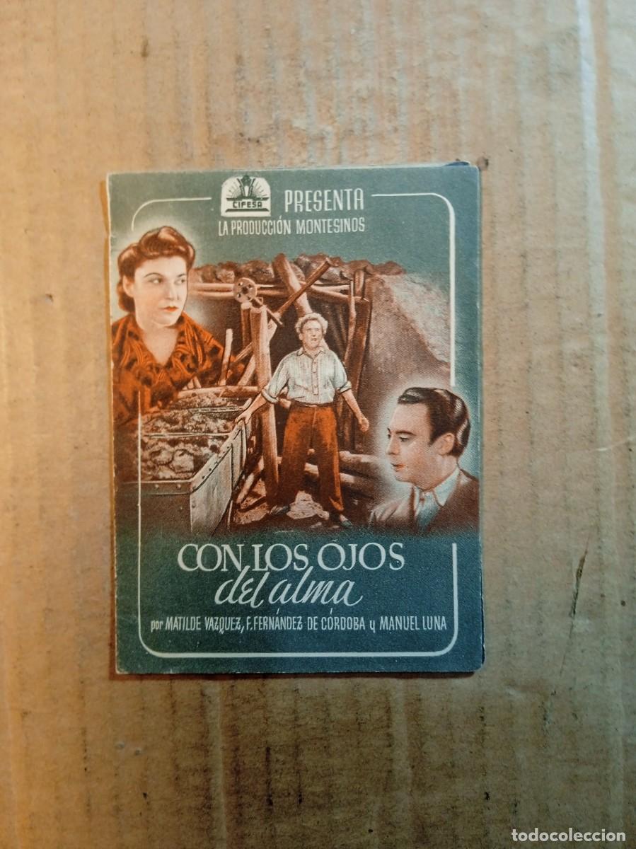  Flyers Publicitaires de films Anciens: FOLLETO DE MANO DOBLE DE LA PEL&Iacute;CULA CON LOS OJOS DEL ALMA
