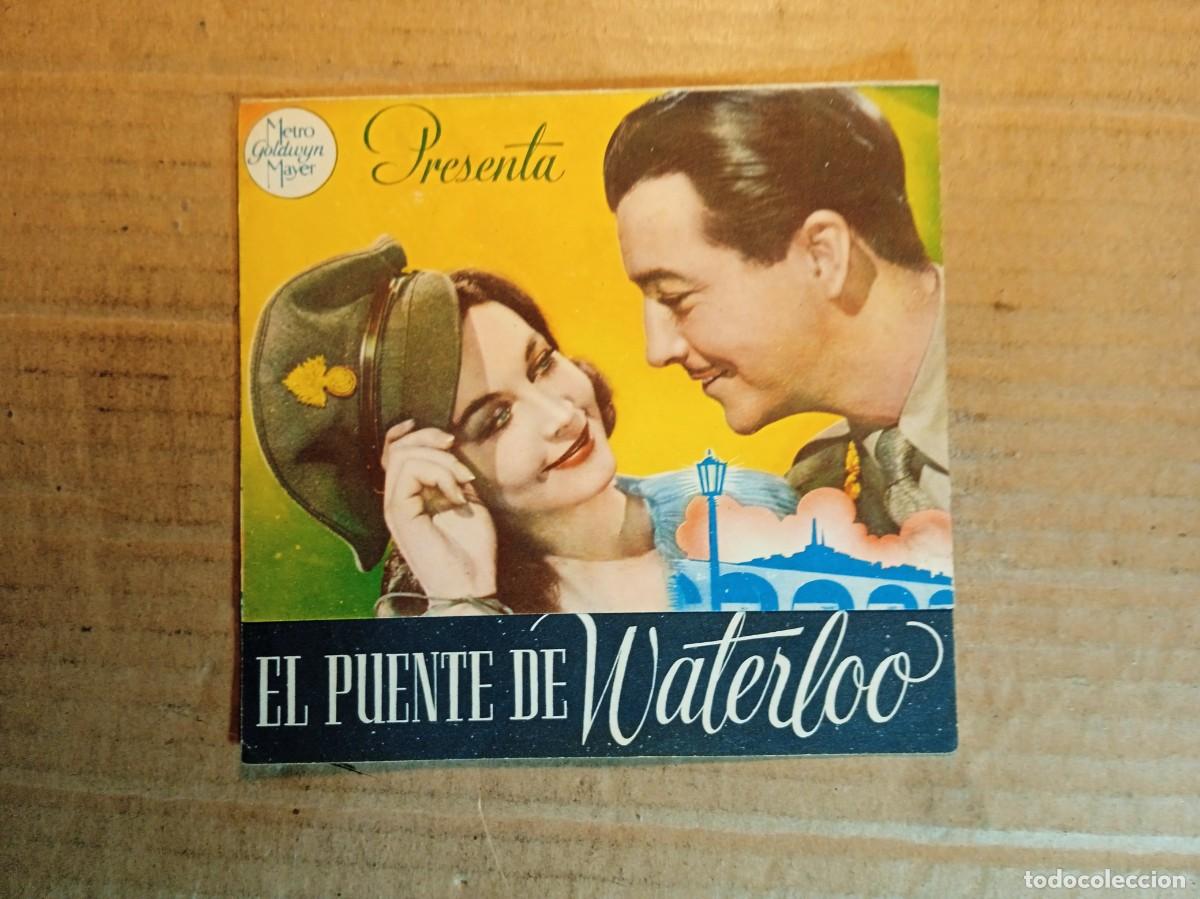  Foglietti di film di film antichi di cinema: FOLLETO DE MANO DOBLE DE LA PEL&Iacute;CULA EL PUENTE DE WATERLOO