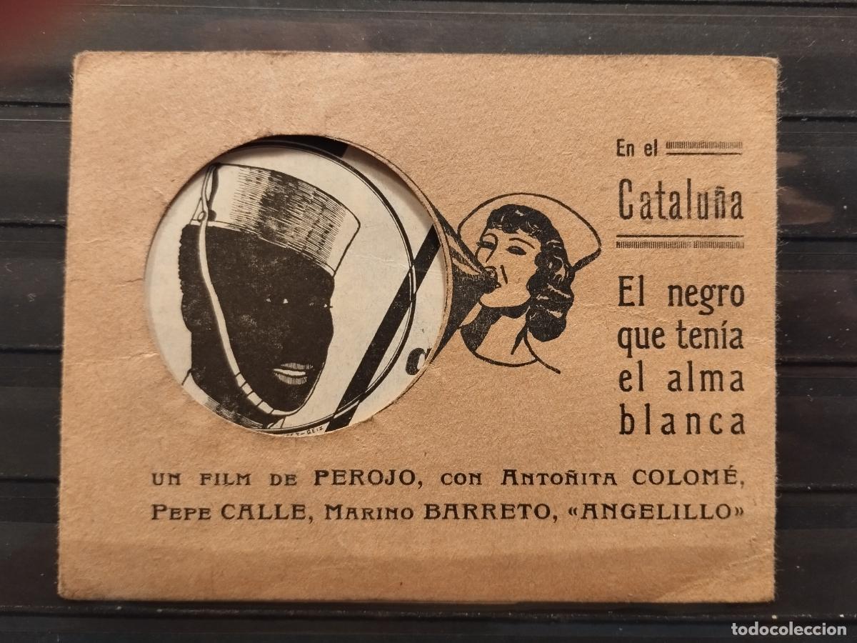 Foglietti di film di film antichi di cinema: FAC PROGRAMA DE CINE. TRITICO + CARPETA TROQUELADA. EL NEGRO QUE TENIA EL ALMA BLANCA.