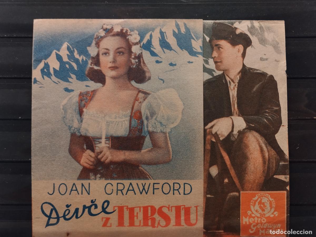 Cine: FAC PROGRAMA DE CINE CHECO. &rdquo;DEVCE Z TERSTU&rdquo;. CON JOAN CRAWFORD. ALGUNA FALTITA DE PAPEL EN BORDES