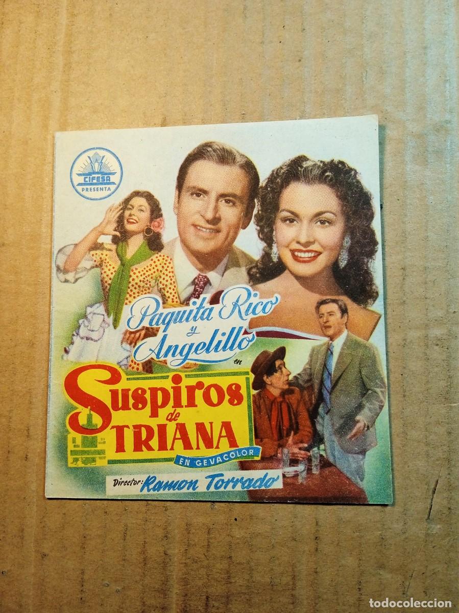  Flyers Publicitaires de films Anciens: FOLLETO DE MANO DOBLE DE LA PEL&Iacute;CULA SUSPIROS DE TRIANA