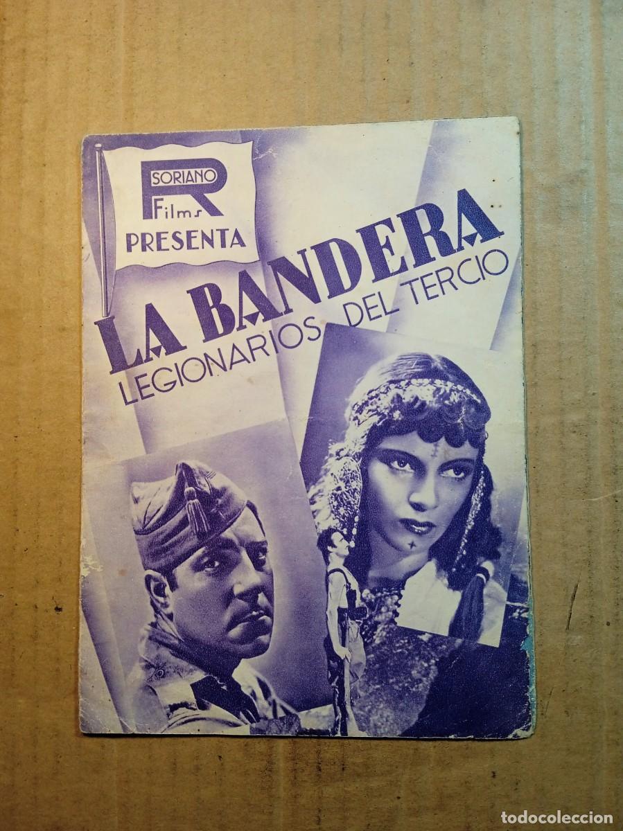  Flyers Publicitaires de films Anciens: FOLLETO DE MANO DOBLE DE LA PEL&Iacute;CULA LA BANDERA LEGIONARIOS DEL TERCIO