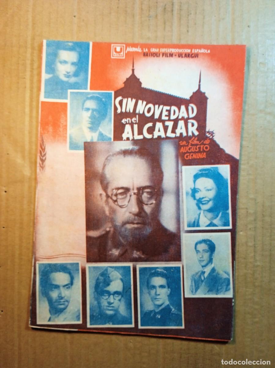  Flyers Publicitaires de films Anciens: FOLLETO DE MANO DOBLE DE LA PEL&Iacute;CULA SIN NOVEDAD EN AL ALC&Aacute;ZAR