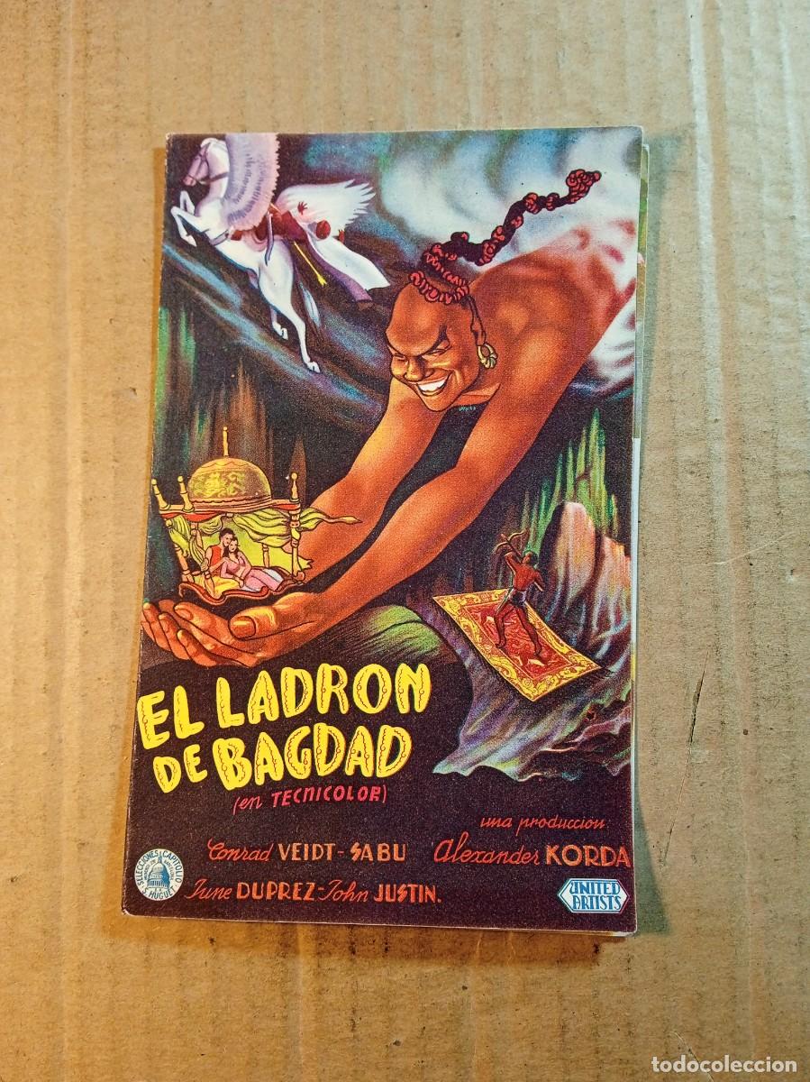 Kino: FOLLETO DE MANO DOBLE DE LA PEL&Iacute;CULA EL LADRON DE BAGDAD