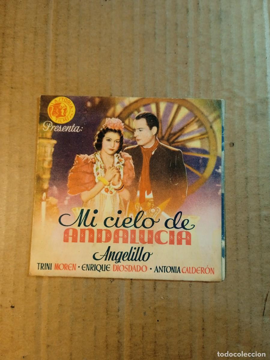  Flyers Publicitaires de films Anciens: FOLLETO DE MANO DOBLE DE LA PEL&Iacute;CULA MI CIELO DE ANDALUC&Iacute;A