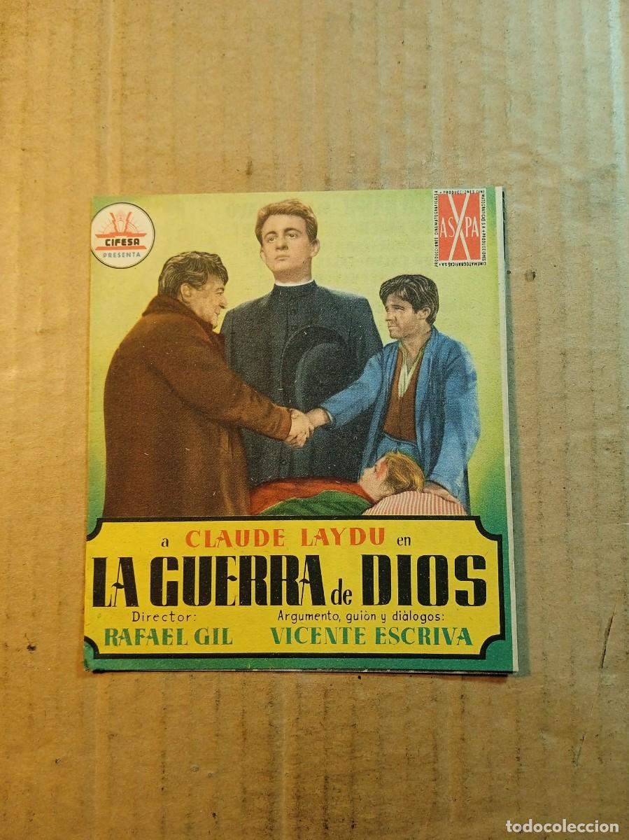  Flyers Publicitaires de films Anciens: FOLLETO DE MANO DOBLE DE LA PEL&Iacute;CULA LA GUERRA DE DIOS