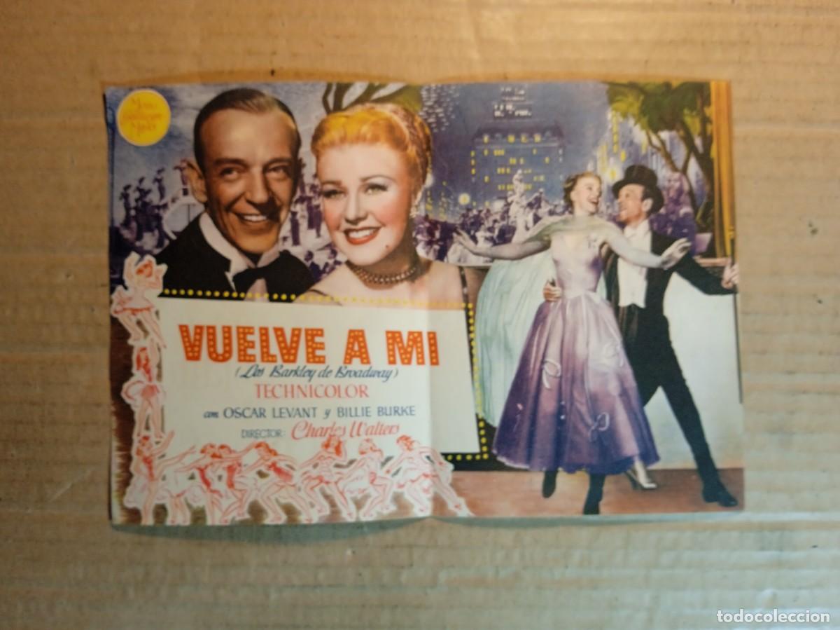Cine: FOLLETO DE MANO DOBLE DE LA PEL&Iacute;CULA VUELVE A MI