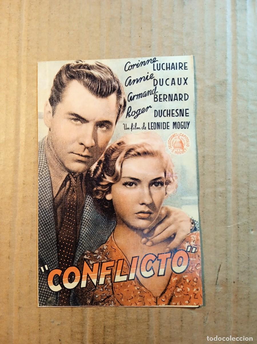 Cine: FOLLETO DE MANO DOBLE DE LA PEL&Iacute;CULA CONFLICTO (facs&iacute;mil)