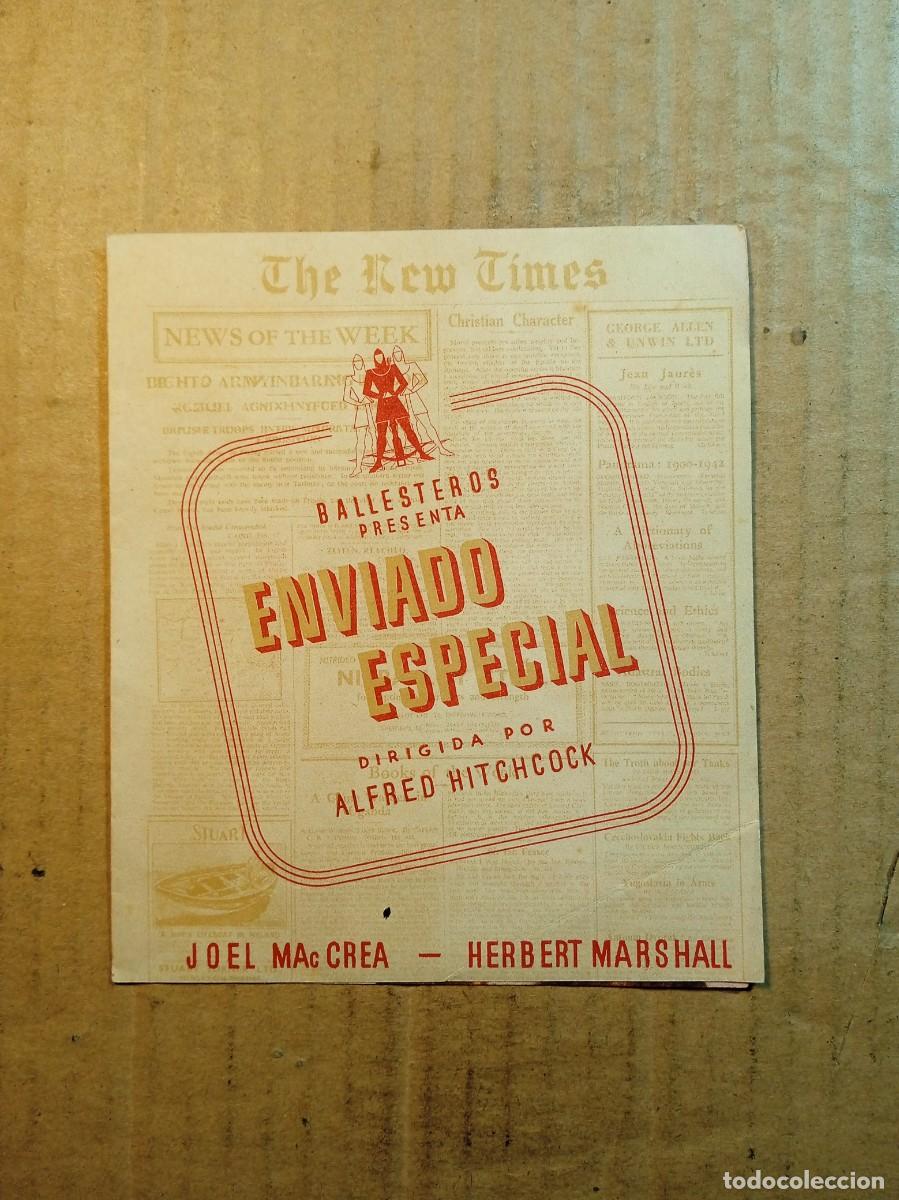  Flyers Publicitaires de films Anciens: FOLLETO DE MANO DOBLE DE LA PEL&Iacute;CULA ENVIADO ESPECIAL