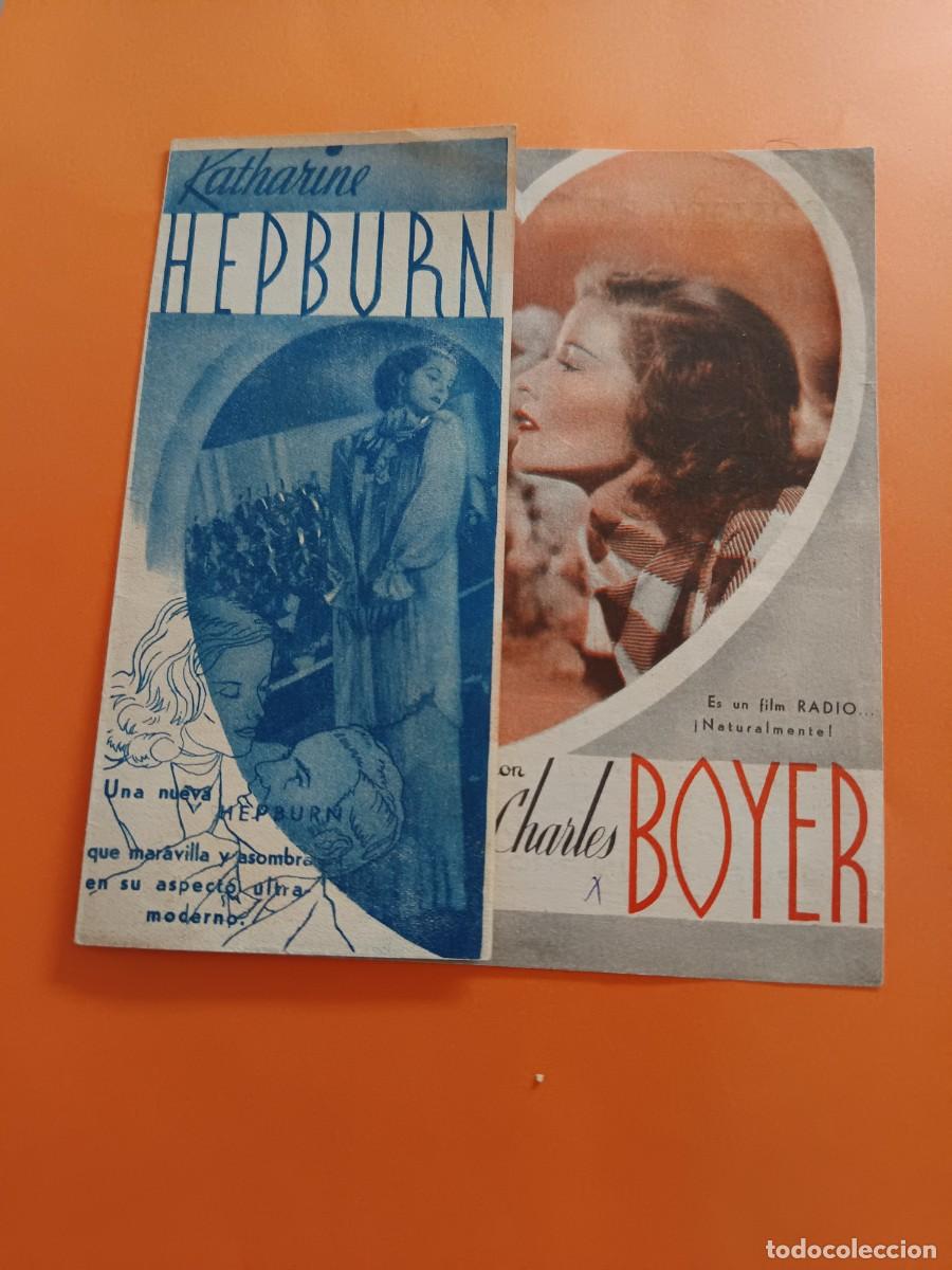 Cine: PROGRAMA DE CINE CORAZONES ROTOS KATHARINE HEPBURN CHARLES BOYER