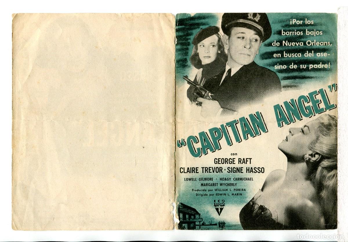  Foglietti di film di film antichi di cinema: CAPIT&Aacute;N &Aacute;NGEL, con George Raft.
