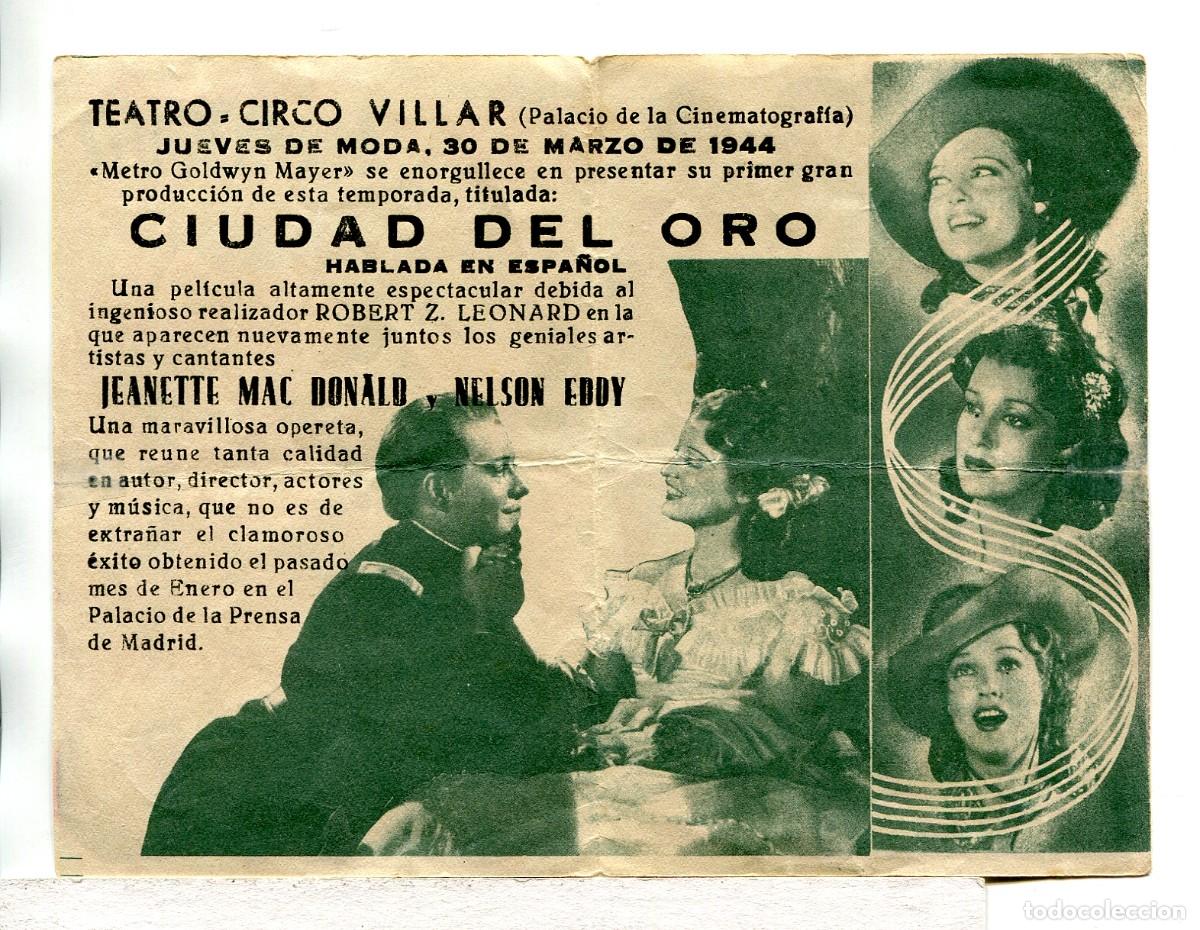 Cine: CIUDAD DEL ORIO, con Jeanette MacDonald. - Foto 2