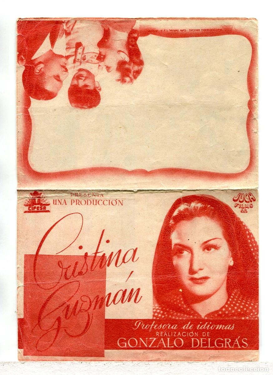 Cine: CRISTINA GUZMAN, con Ismael Merlo.