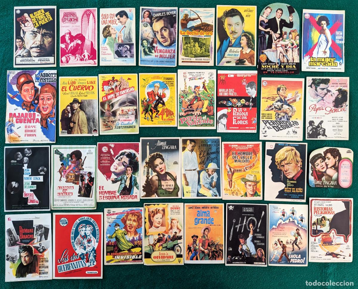  Flyers Publicitaires de films Anciens: RW LOTE 120 PROGRAMAS DE CINE PROGRAMA CINE FOLLETO DE MANO DIFERENTES VER FOTOS ADICIONALES LTC4