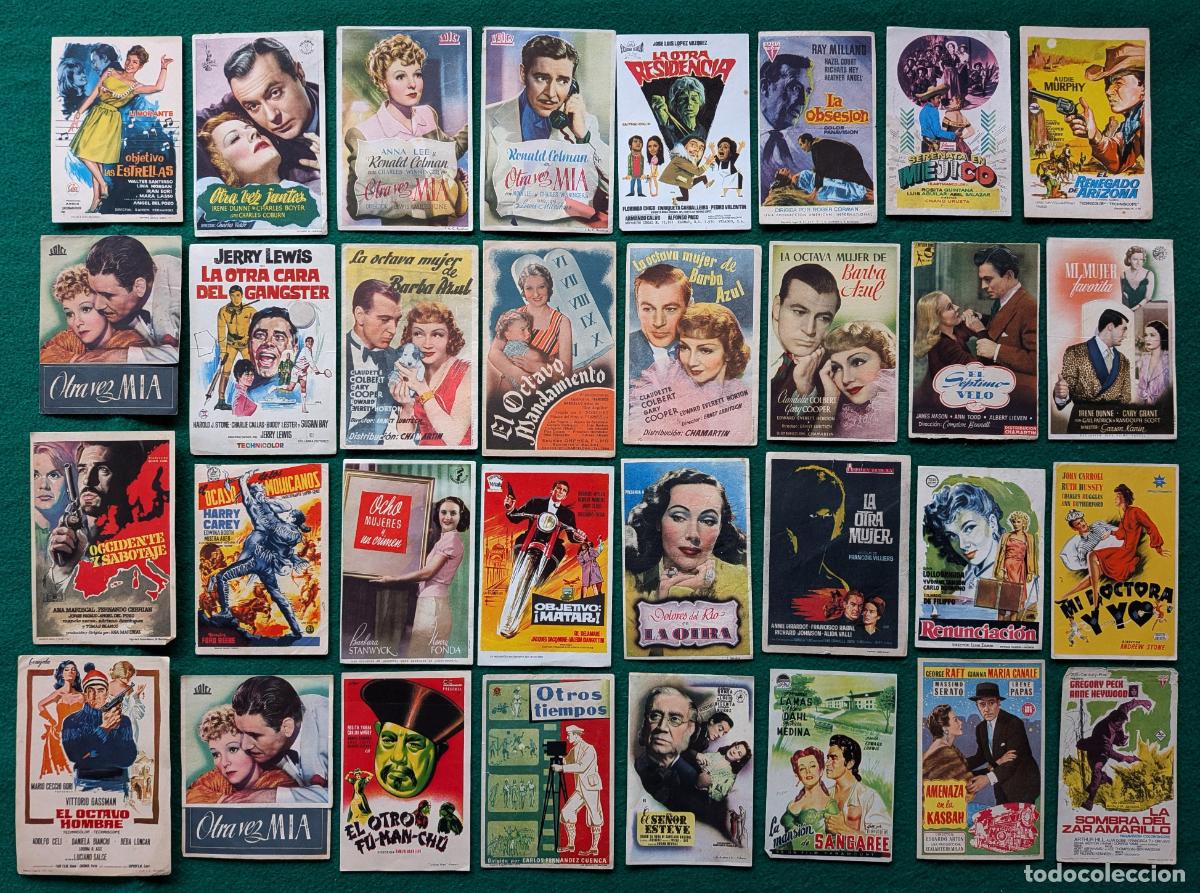 Cinema: RW LOTE 120 PROGRAMAS DE CINE PROGRAMA CINE FOLLETO DE MANO DIFERENTES VER FOTOS ADICIONALES LTC12