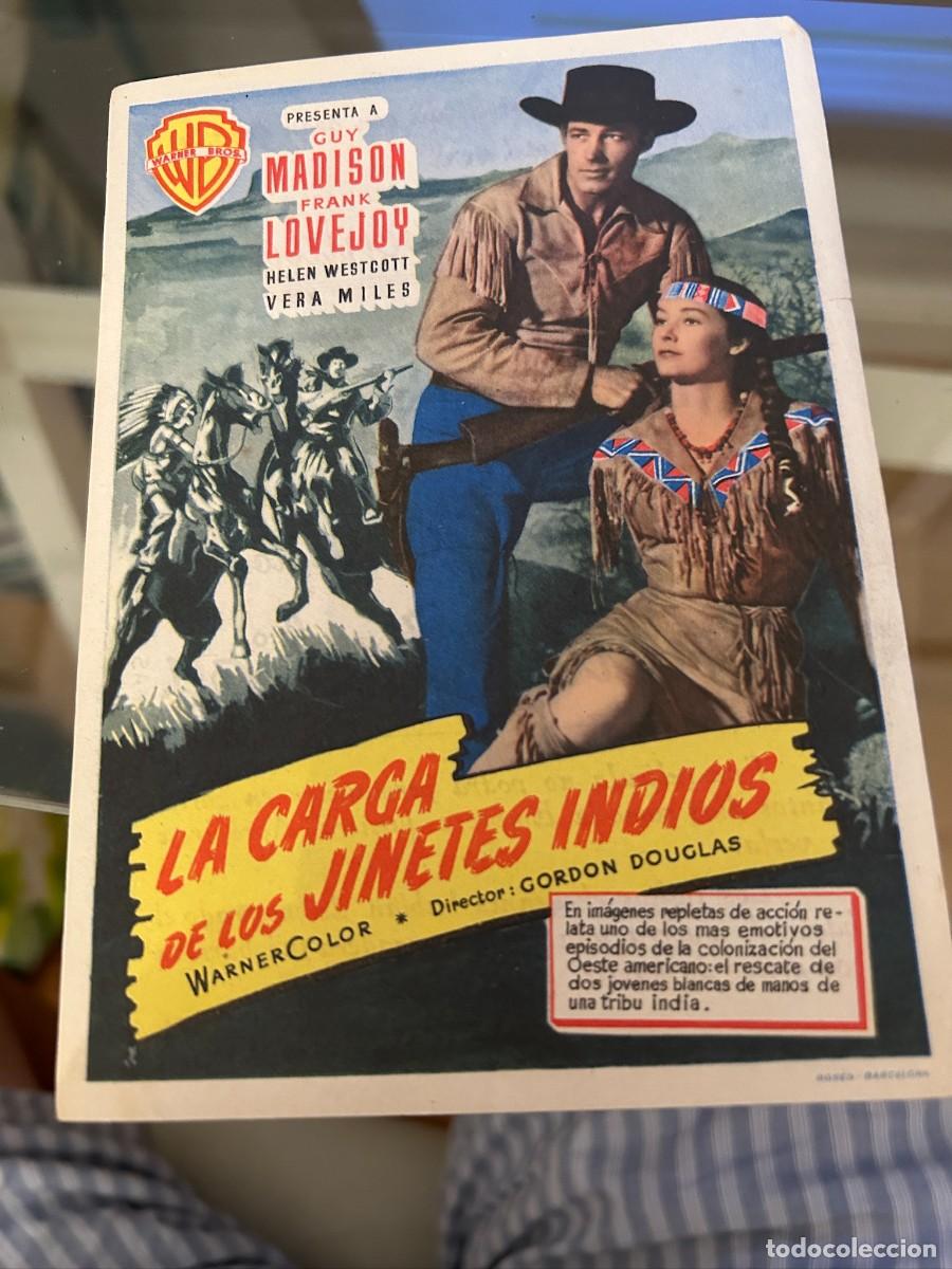 Kino: 1651 la carga de los jinetes indios cine avenida con publicidad buen estado