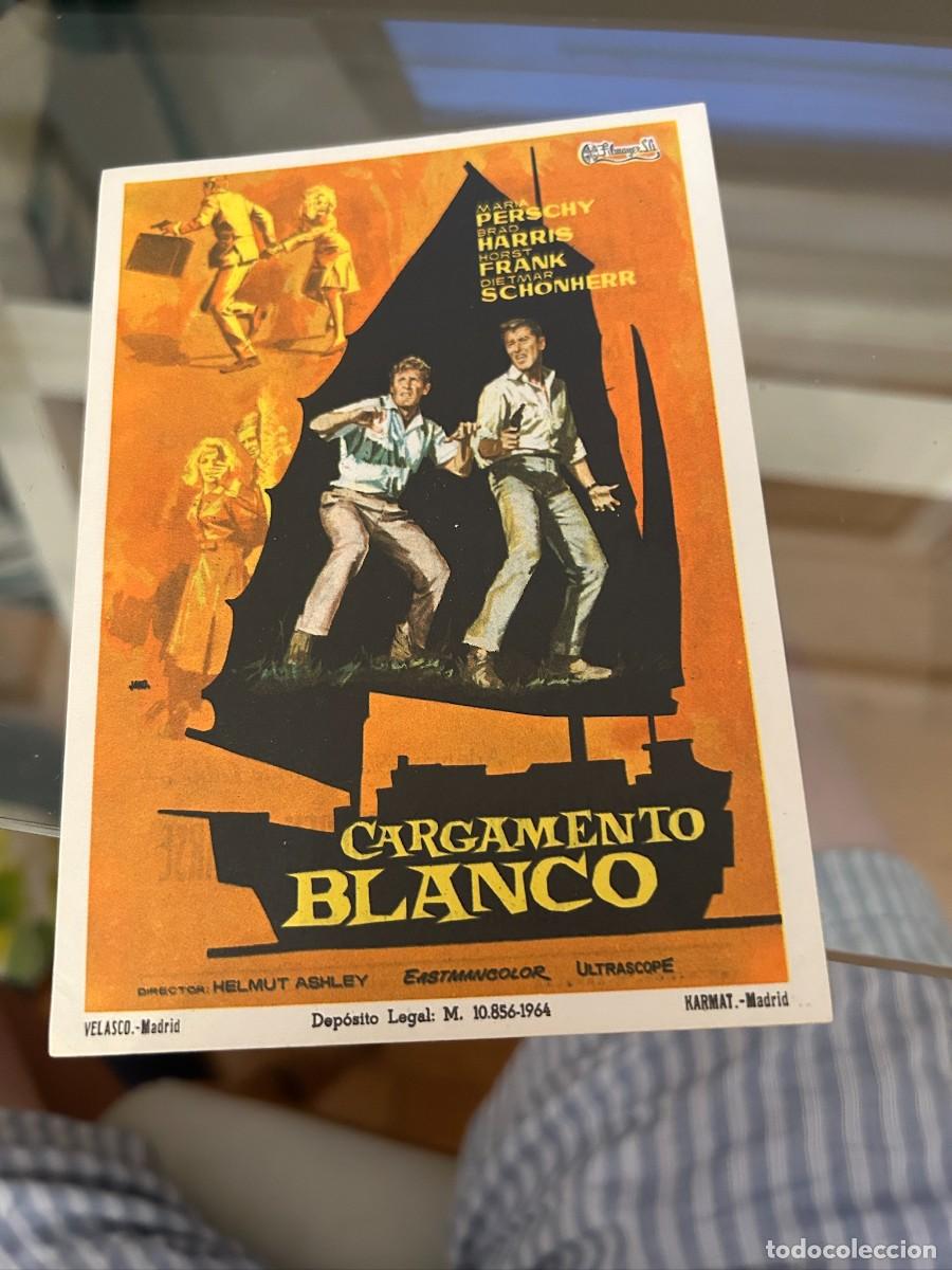 Cine: 1653 cargamento blanco cine coliseum tarragona con publicidad buen estado