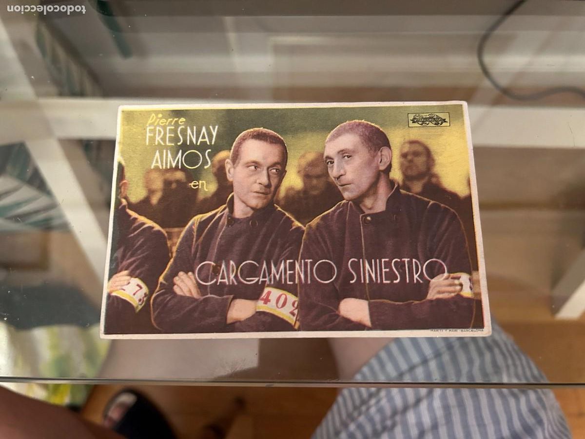 Cine: 1658 cargamento siniestro teatro circo zaragoza con publicidad buen estado