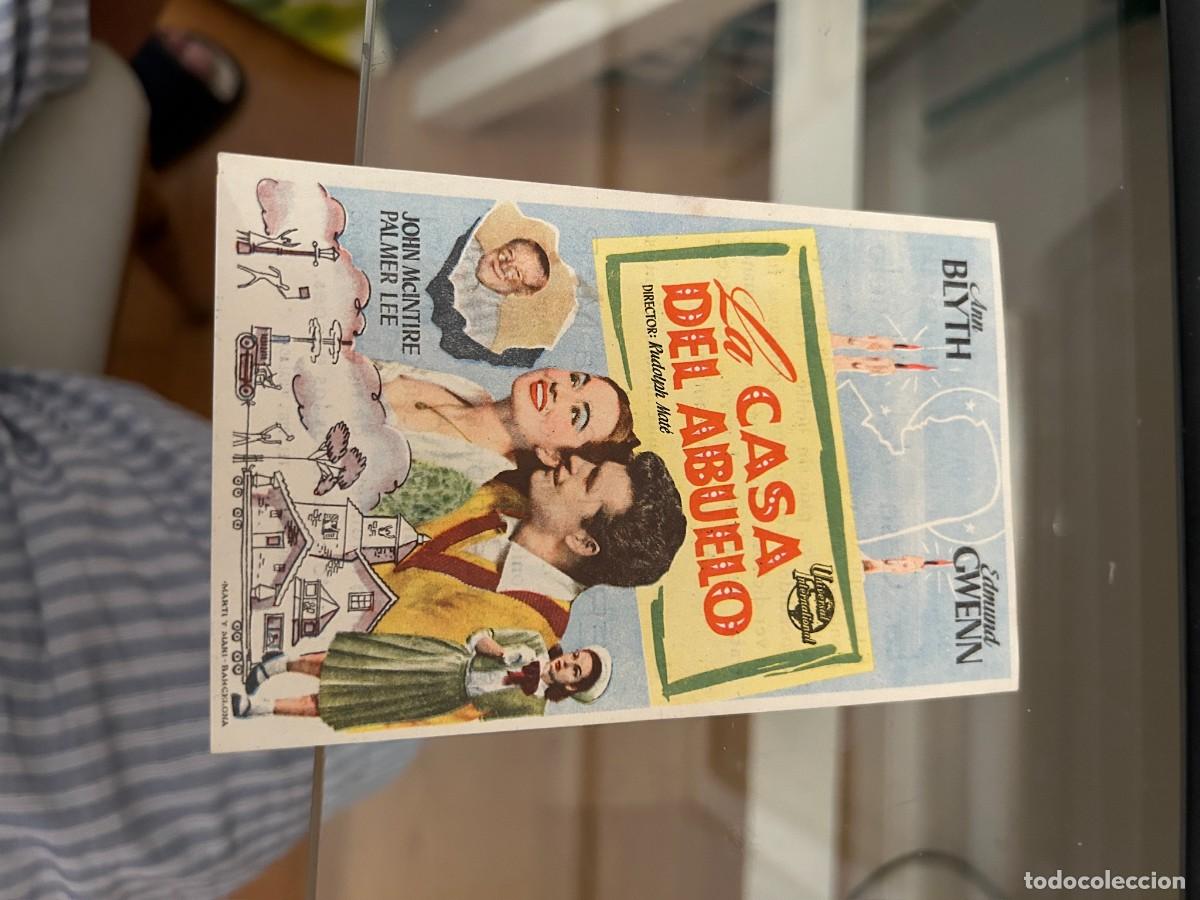 Cine: 1704 LA CASA DEL ABUELO CINE MUNDIAL Y CENTRO NACIONAL IGUALADA CON PUBLICIDAD BUEN ESTADO