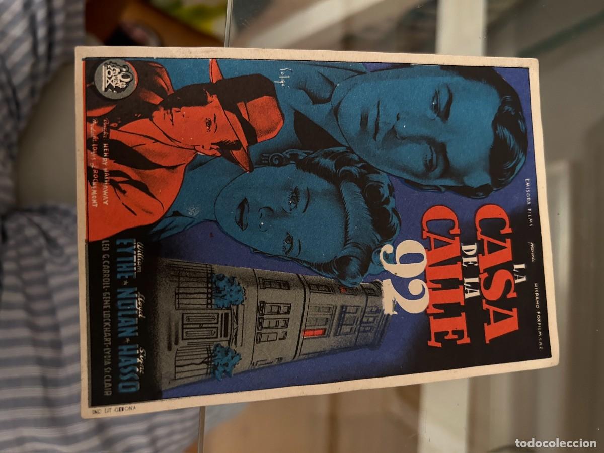Cine: 1706 LA CASA DE LA CALLE 92 SIN PUBLICIDAD BUEN ESTADO