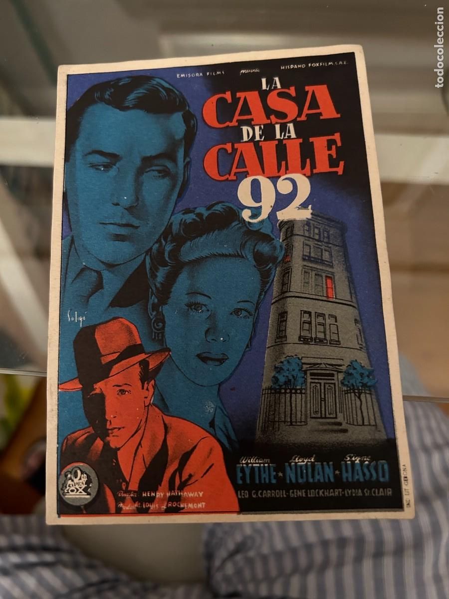 Cine: 1706 LA CASA DE LA CALLE 92 SIN PUBLICIDAD BUEN ESTADO