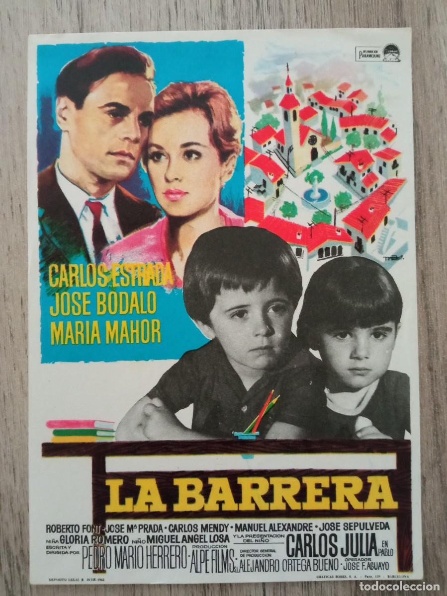 Cine: LA BARRERA, CARLOS ESTRADA, CINE CARRION