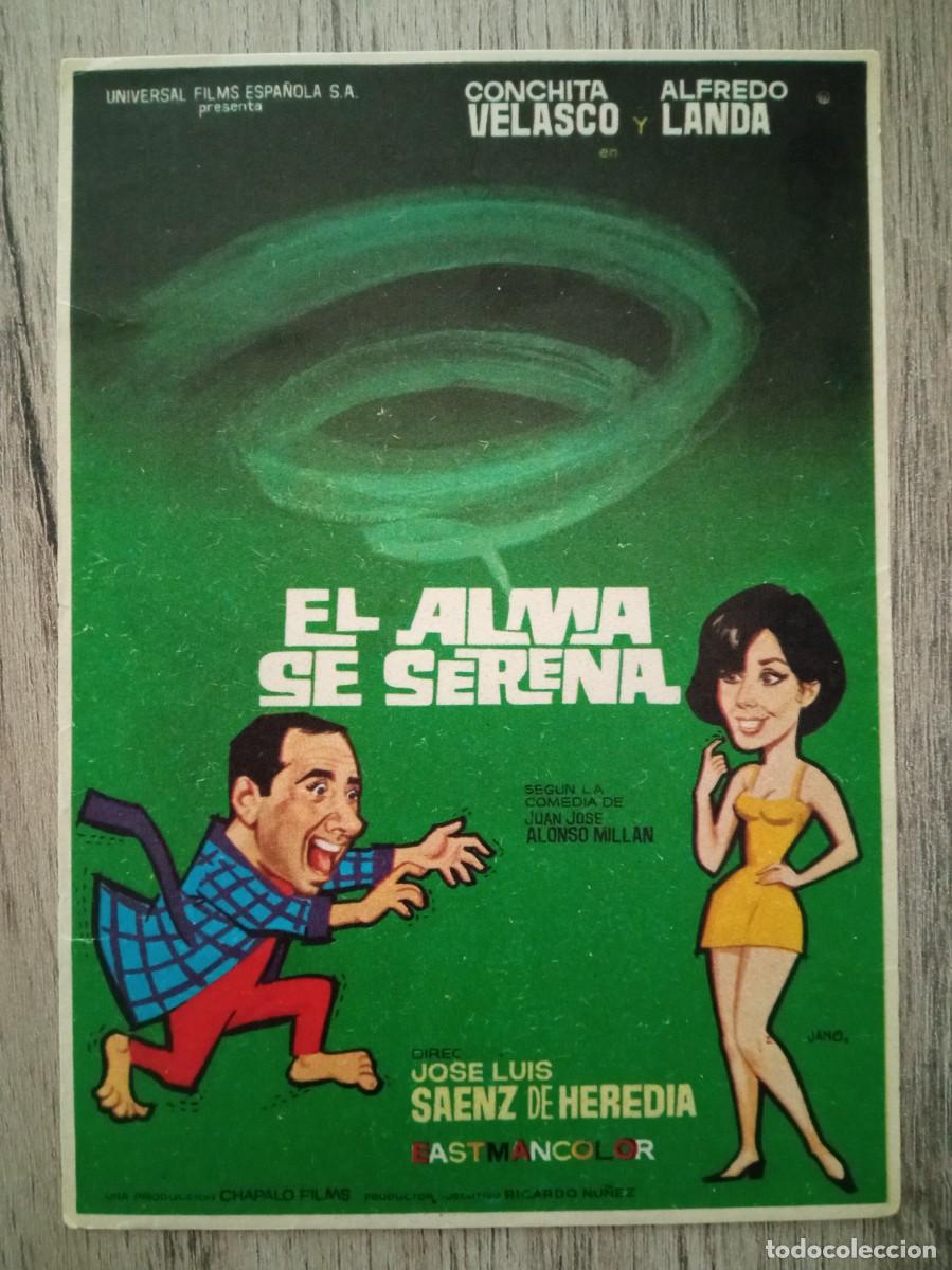 Cine: EL ALMA SE SERENA, CONCHITA VELASCO, ALFREDO LANDA