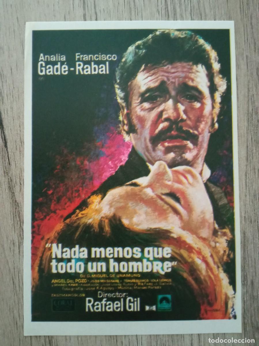 Cine: NADA MENOS QUE TODO UN HOMBRE, ANALIA GADE, FRANCISCO RABAL