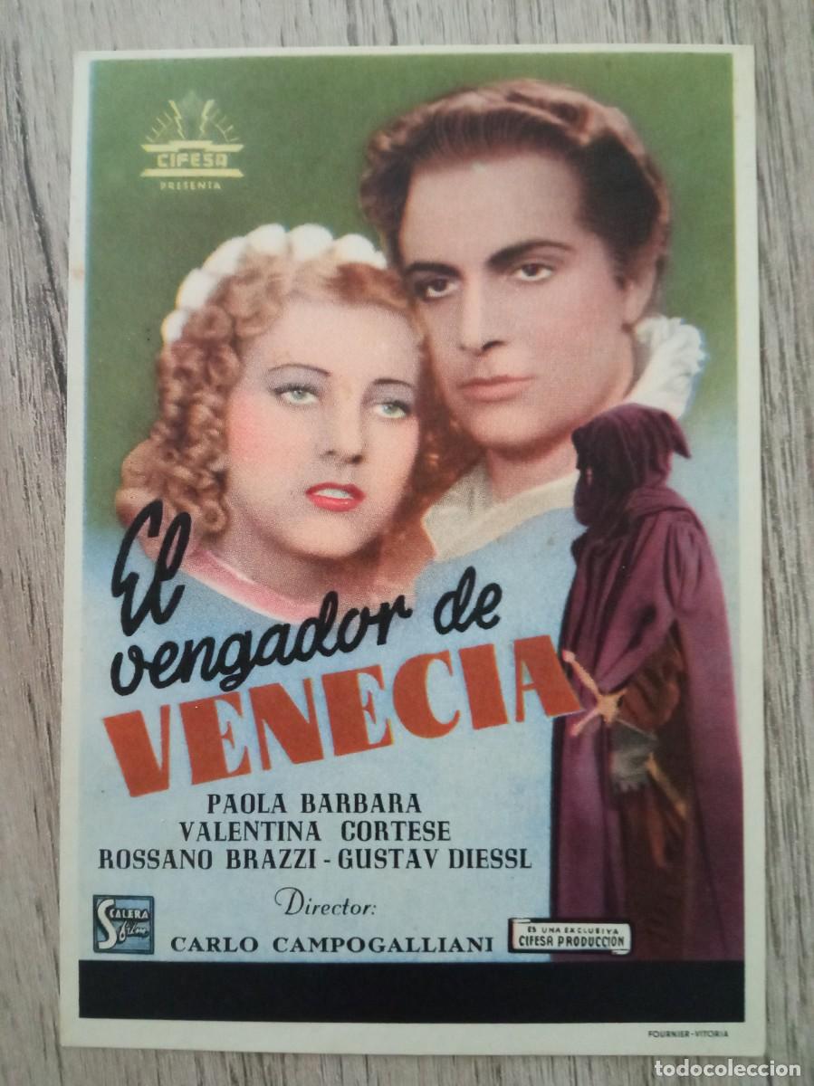 Cine: EL VENGADOR DE VENECIA, PAOLA BARBARA, ROSSANO BRAZZI