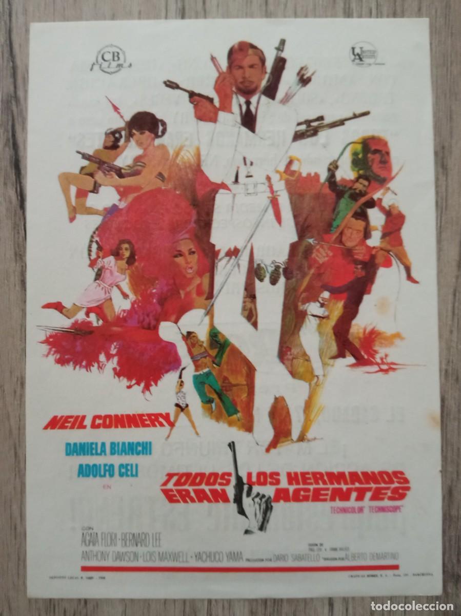 Cine: TODOS LOS HERMANOS ERAN AGENTES, NEIL CONNERY, CINE ROXY, SANTANDER