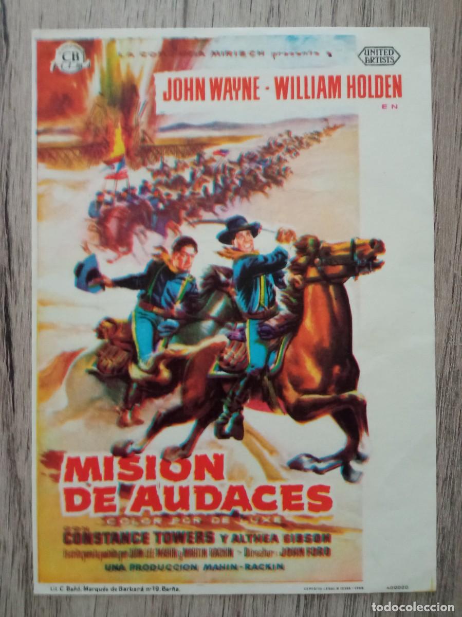 Cine: MISI&Oacute;N DE AUDACES, JOHN WAYNE, CINE ROXY