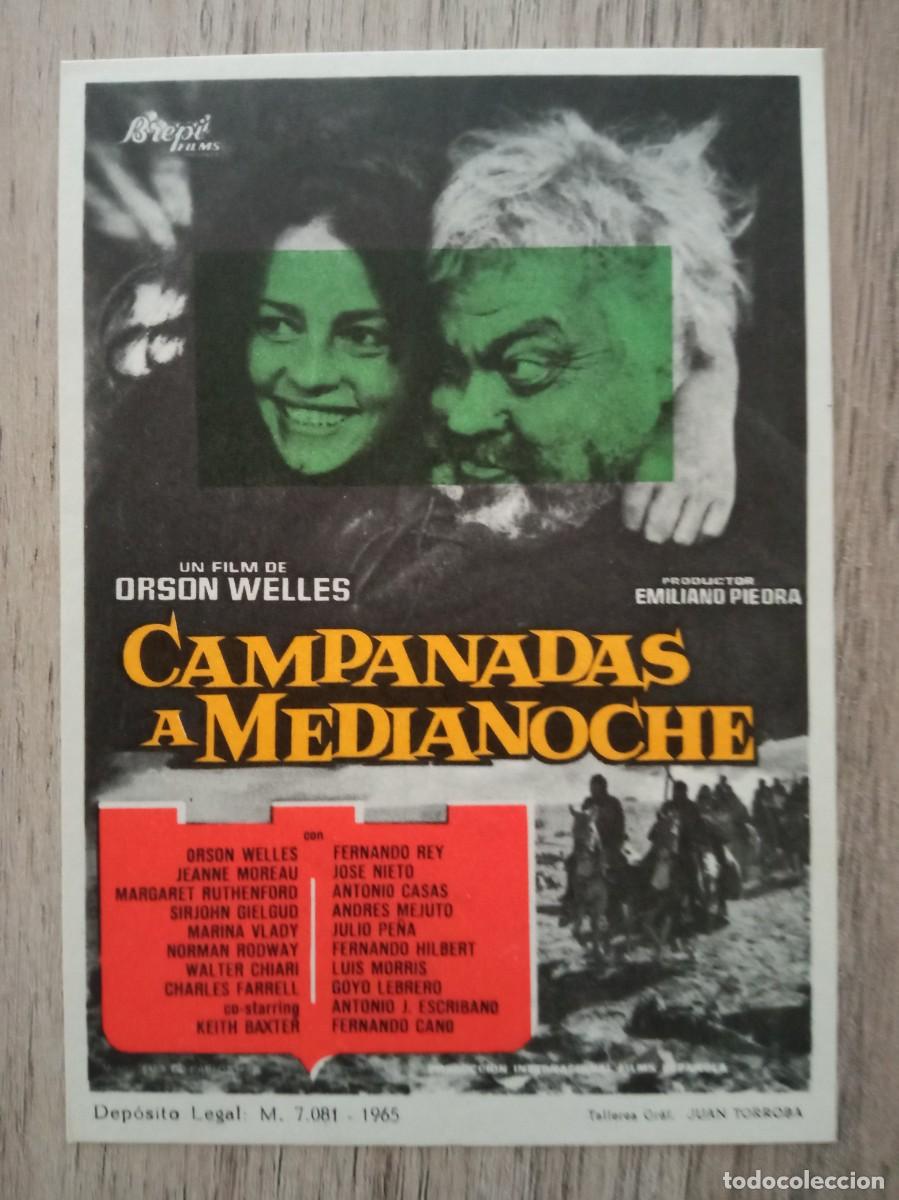 Cine: CAMPANADAS A MEDIANOCHE, ORSON WELLES, FERNANDO REY, CINE AVENIDA