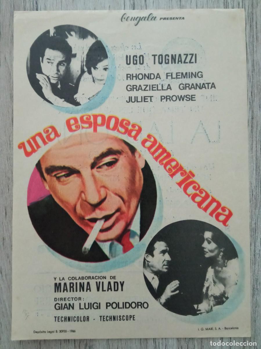 Cine: UNA ESPOSA AMERICANA, UGO TOGNAZZI, EDUCACI&Oacute;N Y DESCANSO, STA. COLOMA DE QUERALT, TARRAGONA, 1969