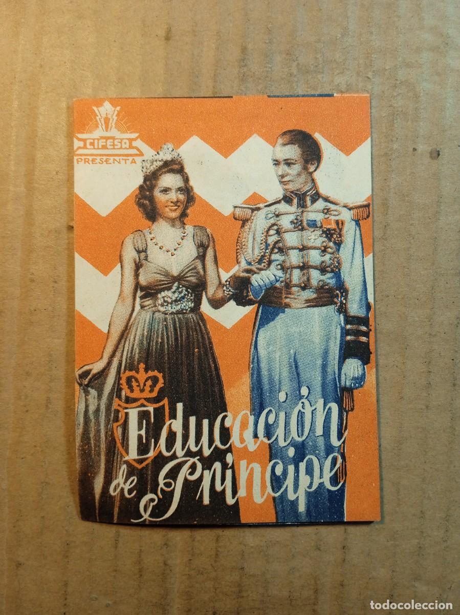  Foglietti di film di film antichi di cinema: FOLLETO DE MANO DOBLE DE LA PEL&Iacute;CULA EDUCACION DE PRINCIPE