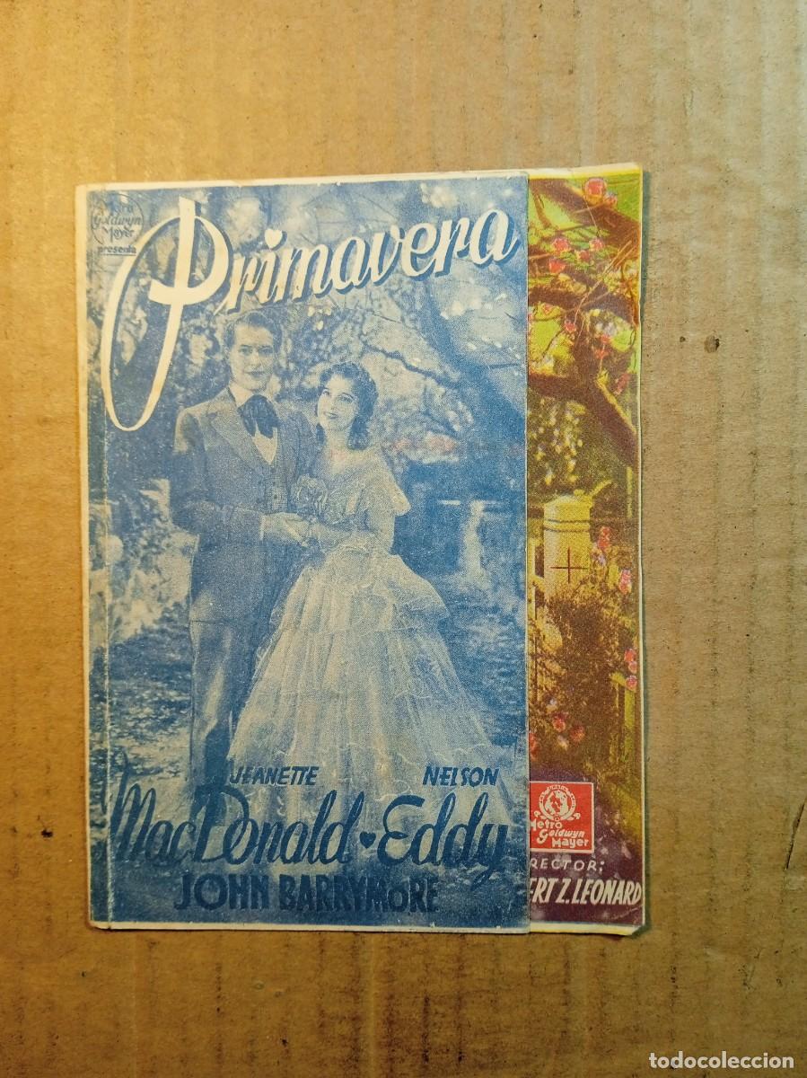 Cine: FOLLETO DE MANO DOBLE DE LA PEL&Iacute;CULA PRIMAVERA