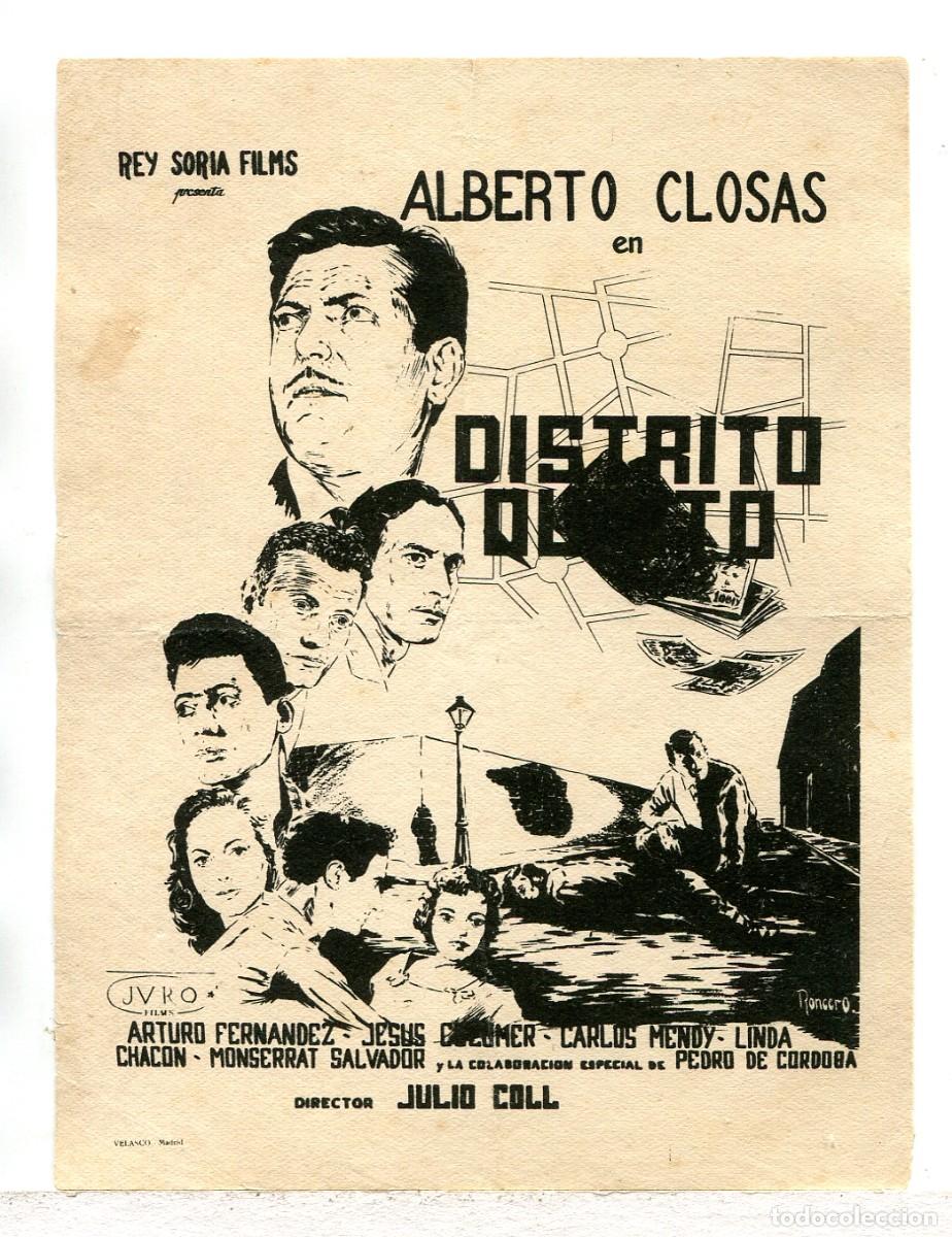 Cine: DISTRITO QUINTO, con Alberto Closas. - Foto 1