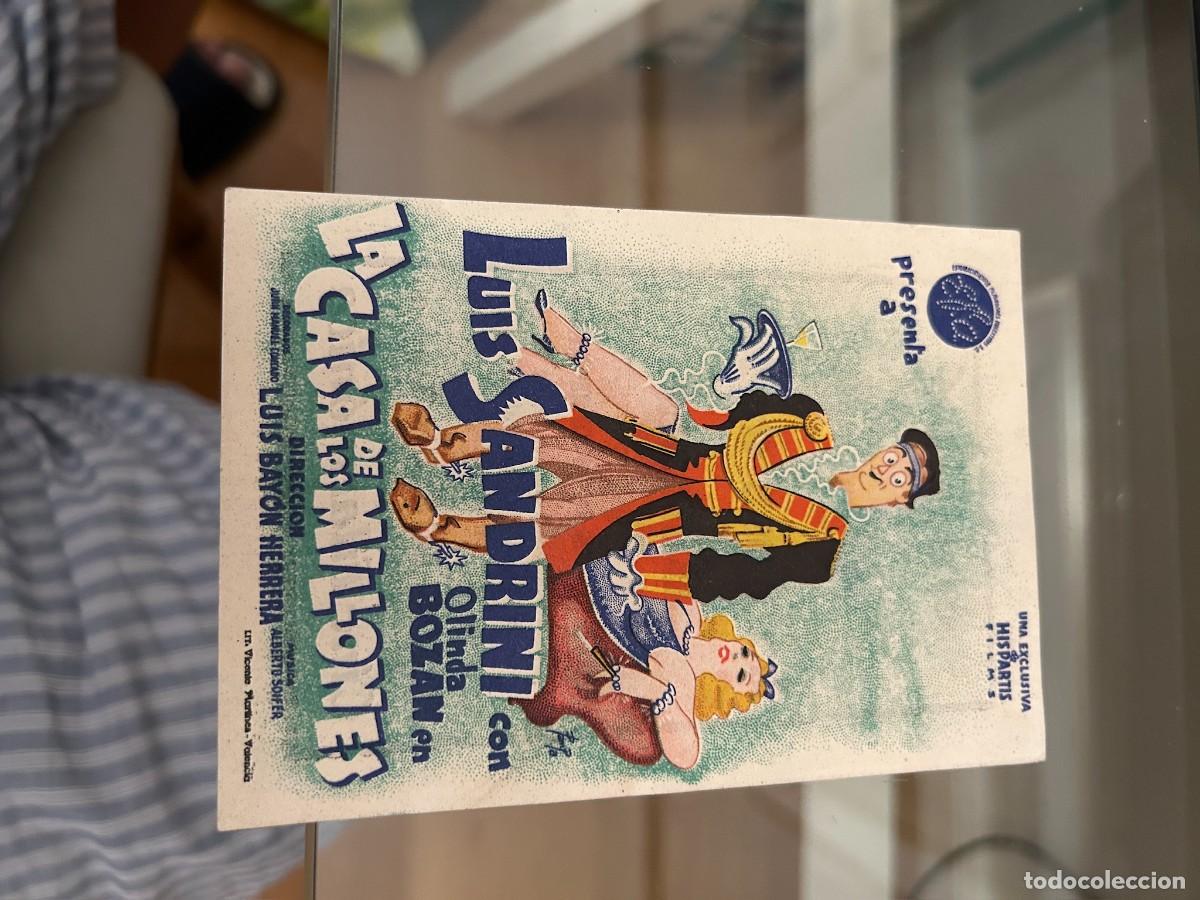 Cine: 1727 la casa de los millones cine filarmonica bilbao con publicdad buen estado
