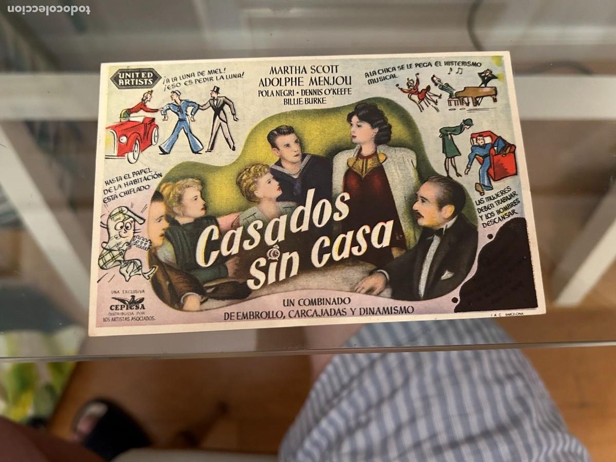 Cine: 1737 casados sin casa teatro principal valencia con publicidad buen estado