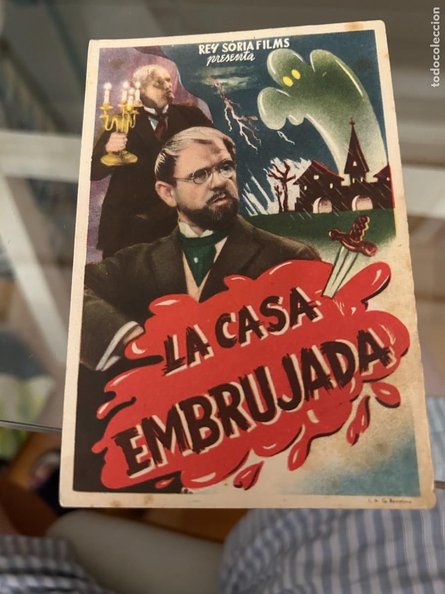 Cine: 1739 LA CASA EMBRUJADA PUBLICIDAD DE PELICULA BUEN ESTADO