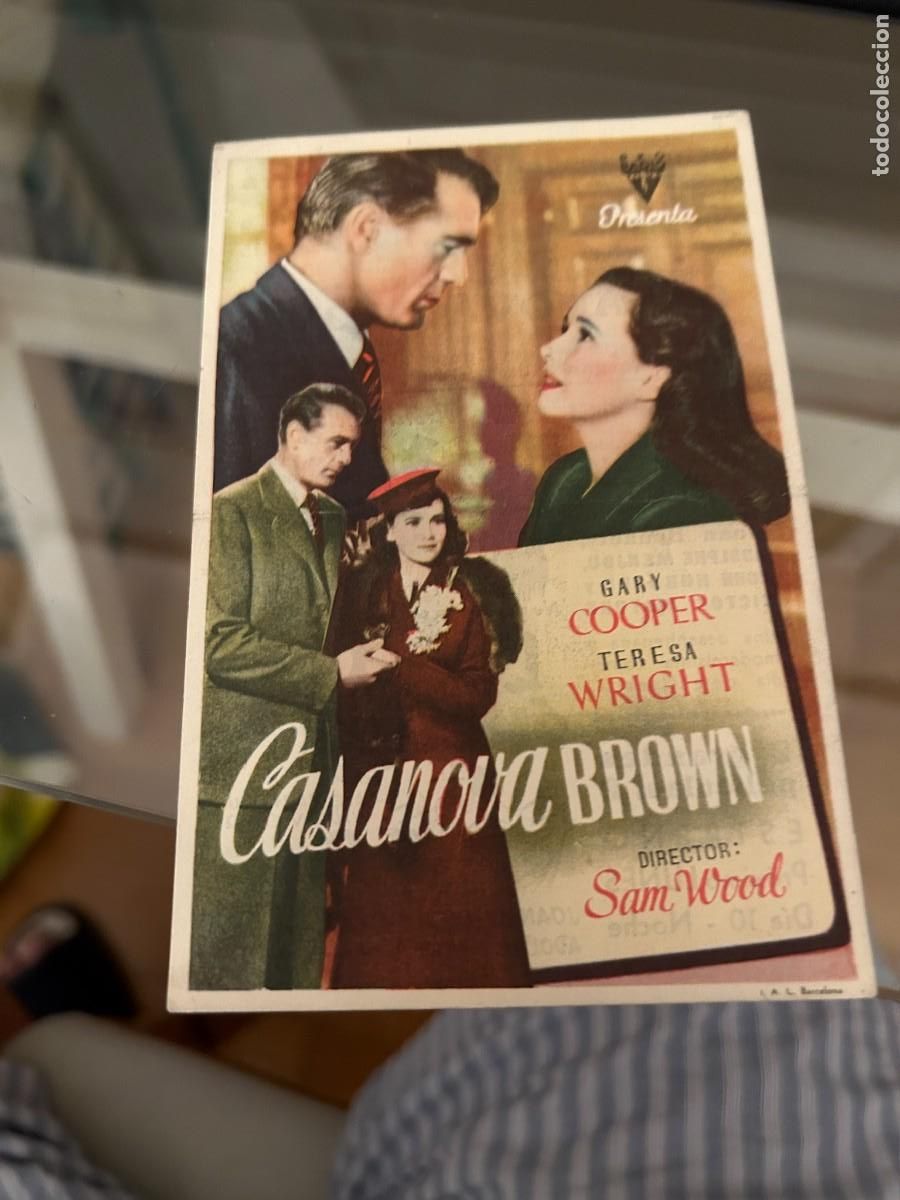 Cine: 1748 CASANOVA BROWN CINE PRINCIPAL GRANOLLERS CON PUBLICIDAD BUEN ESTADO