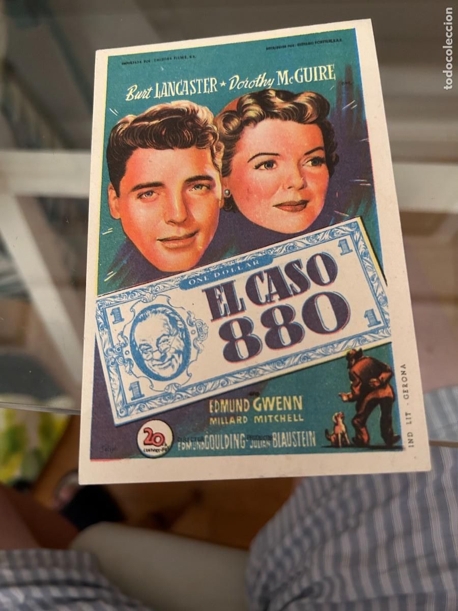  Foglietti di film di film antichi di cinema: 1760 EL CASO 880 SIN PUBLICIDAD BUEN ESTADO
