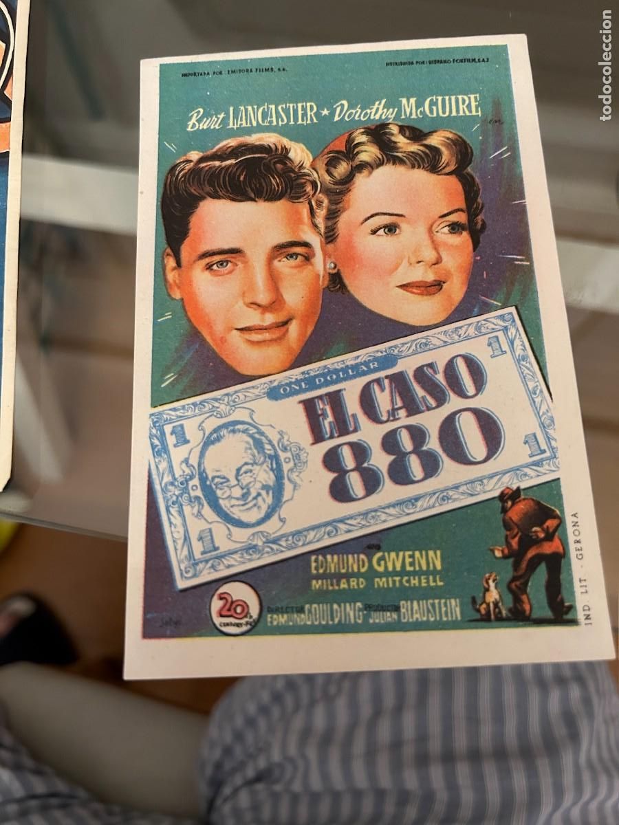  Foglietti di film di film antichi di cinema: 1761 EL CASO 880 SIN PUBLICIDAD BUEN ESTADO