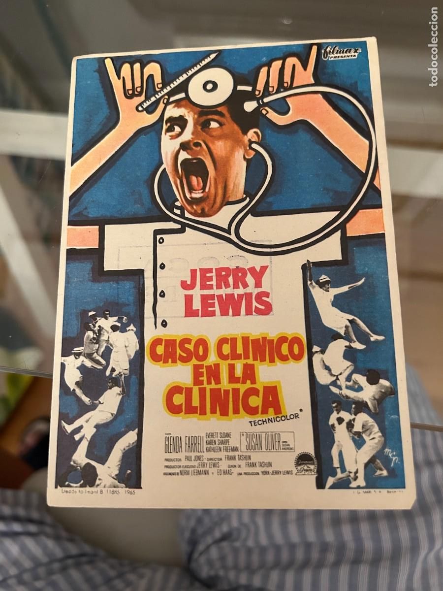 Foglietti di film di film antichi di cinema: 1762 CASO CLINICO EN LA CLINICA CINE COCA VALLADOLID CON SELLO BUEN ESTADO