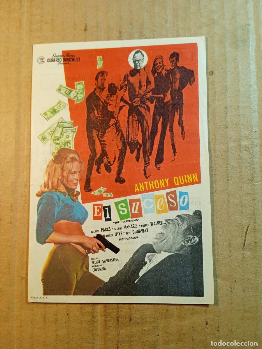  Flyers Publicitaires de films Anciens: FOLLETO DE MANO CON PUBLICIDAD EL SUCESO