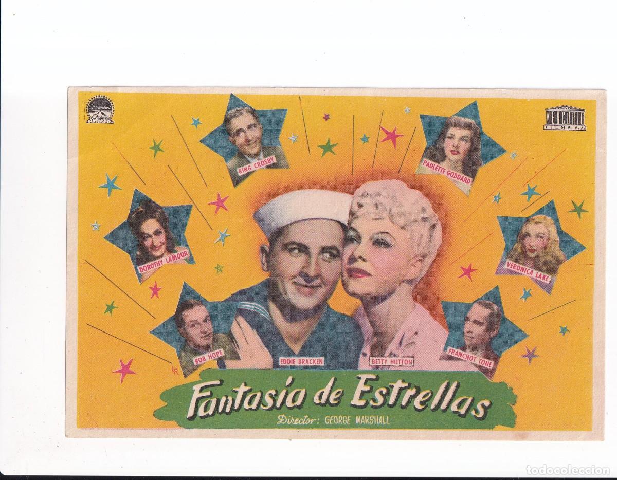 Cine: FANTASIA DE ESTRELLAS : EDDIE BRACKEN .- SIN PUBLICIDAD