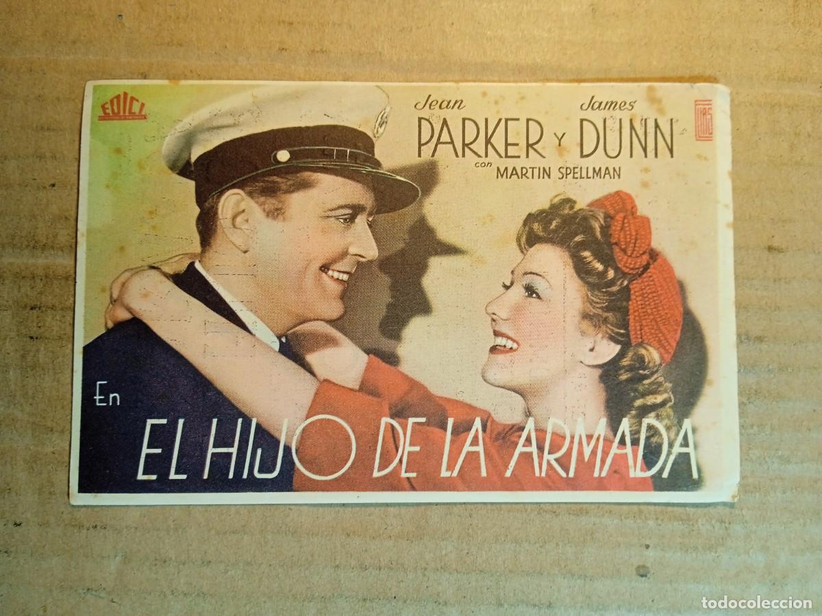  Foglietti di film di film antichi di cinema: FOLLETO DE MANO CON PUBLICIDAD EL HIJO DE LA ARMADA